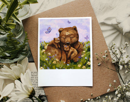 Famille d'ours - Polaroid