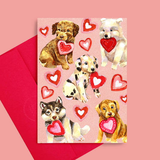 Chiens - Carte de vœux