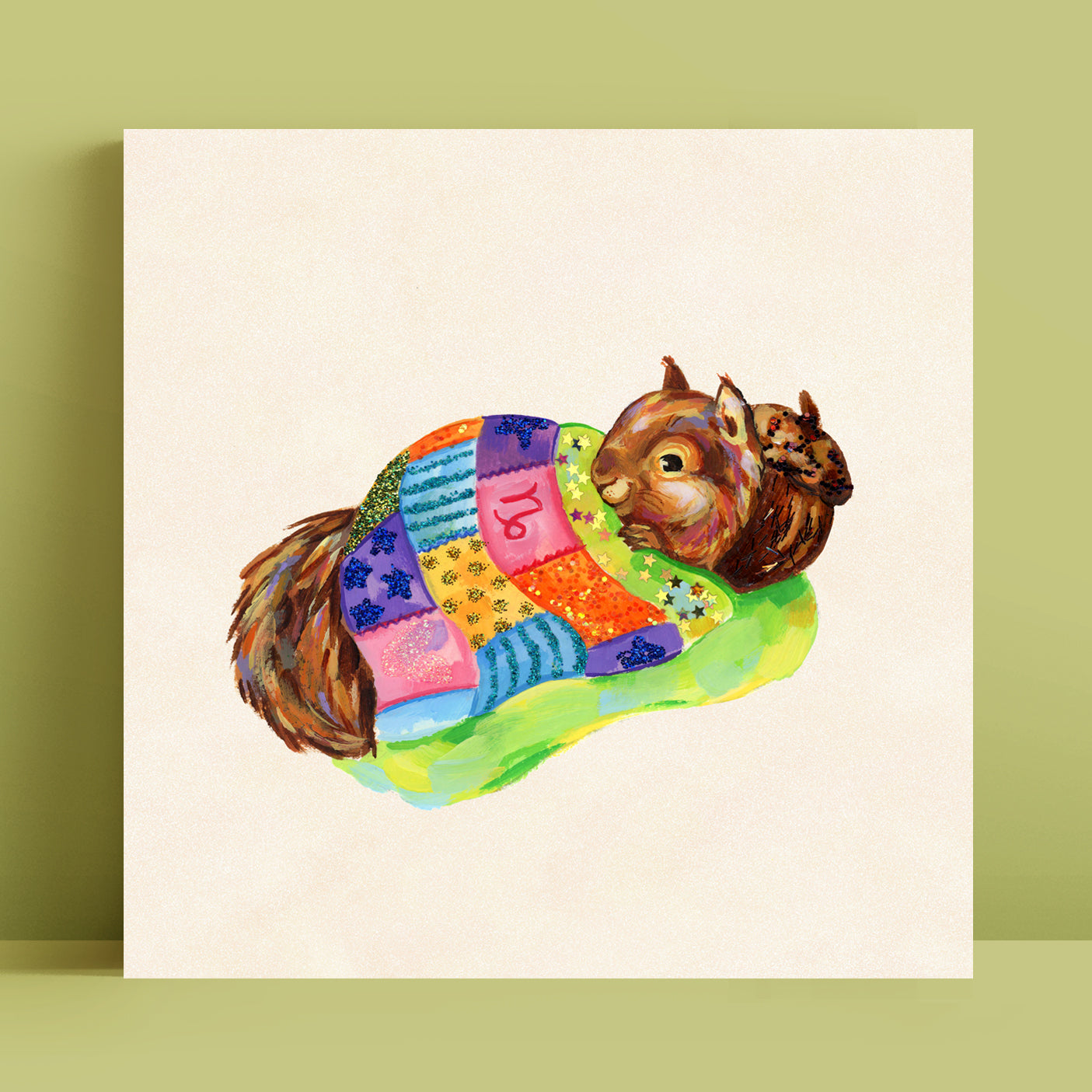 Capricorne - Estampe artistique