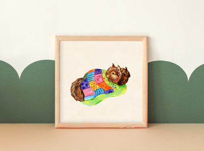 Capricorne - Estampe artistique