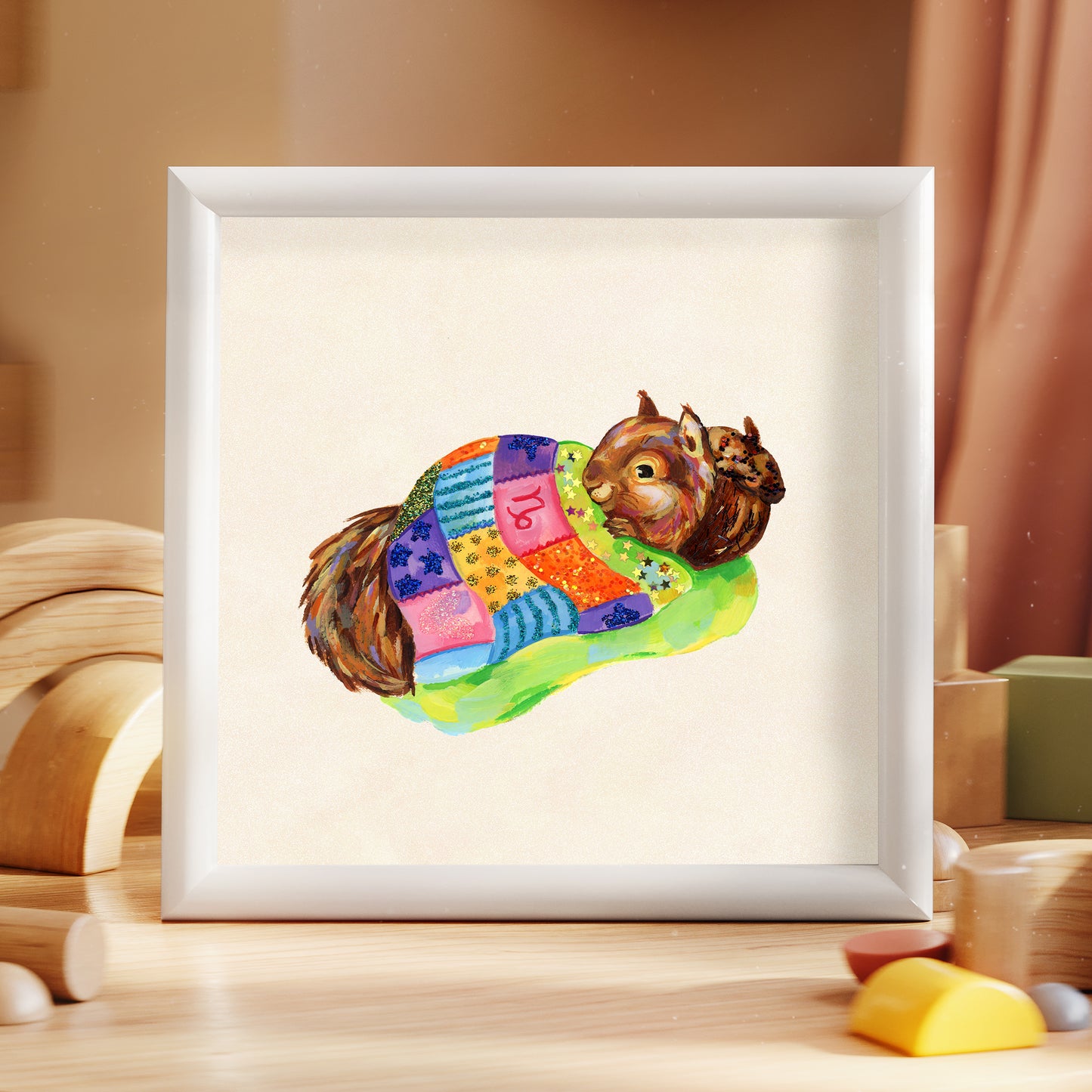 Capricorne - Estampe artistique