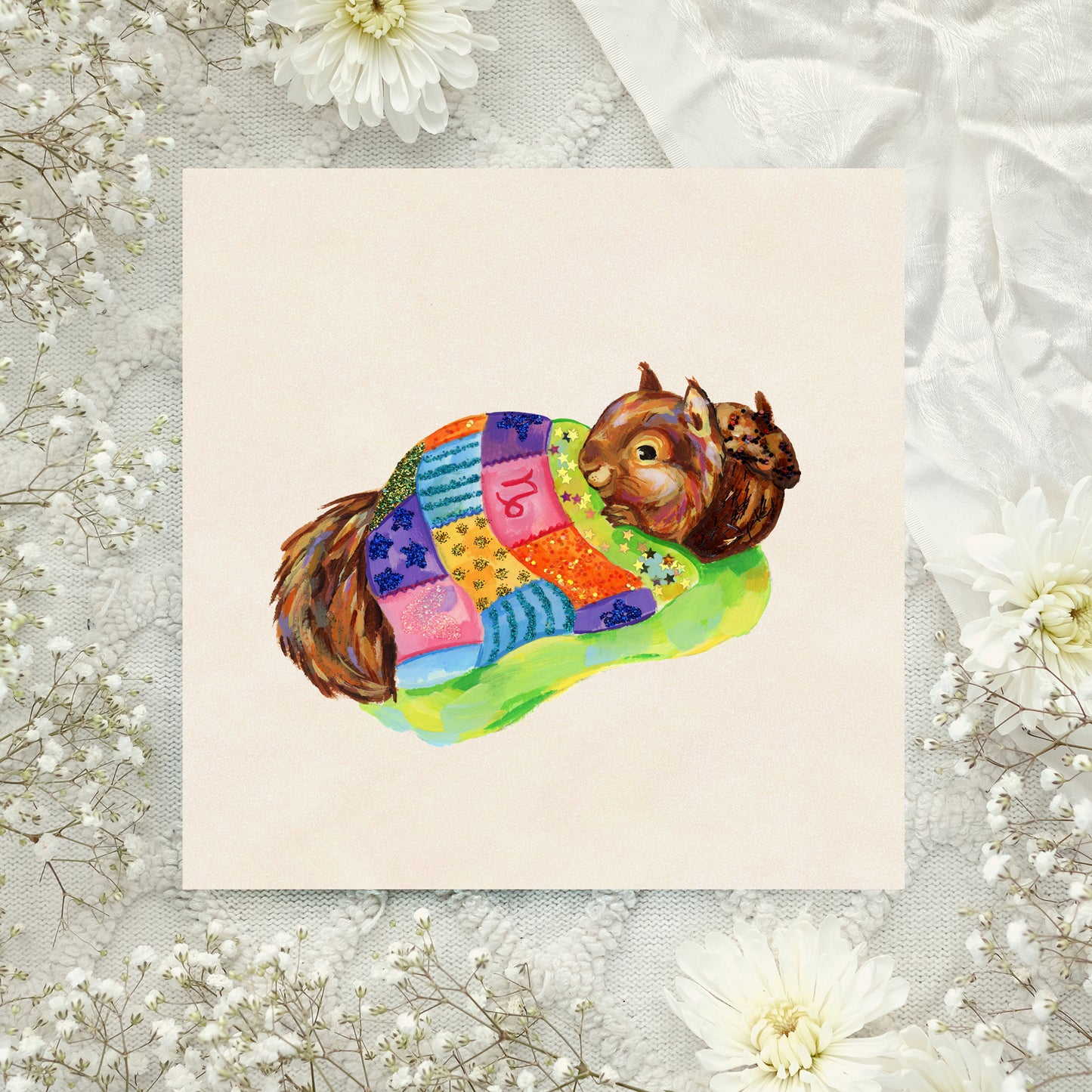 Capricorne - Estampe artistique