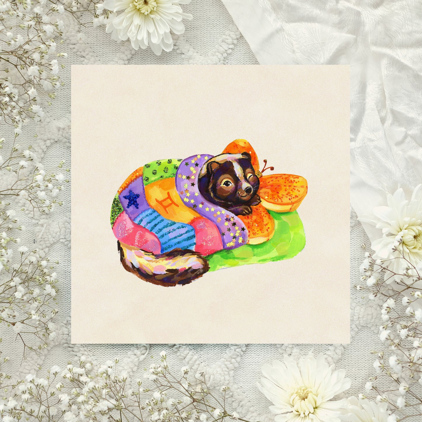 Gémeaux - Estampe d'art