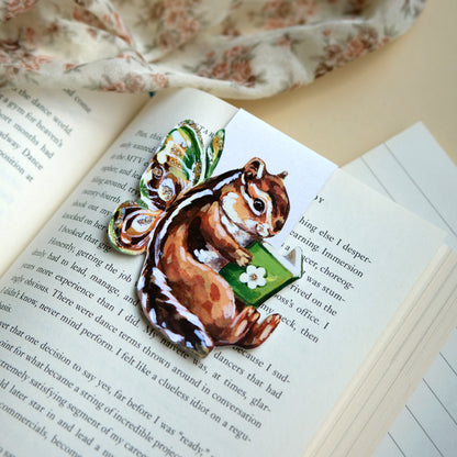 Reading Chipmunk - Bookmark