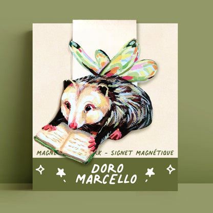 Reading Opossum - Bookmark