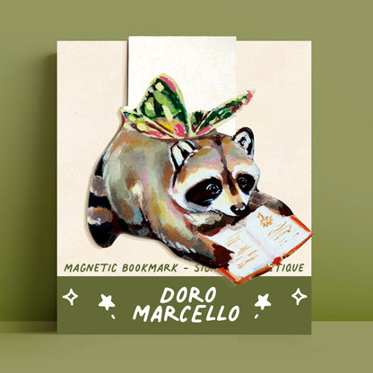 Reading Raccoon - Bookmark