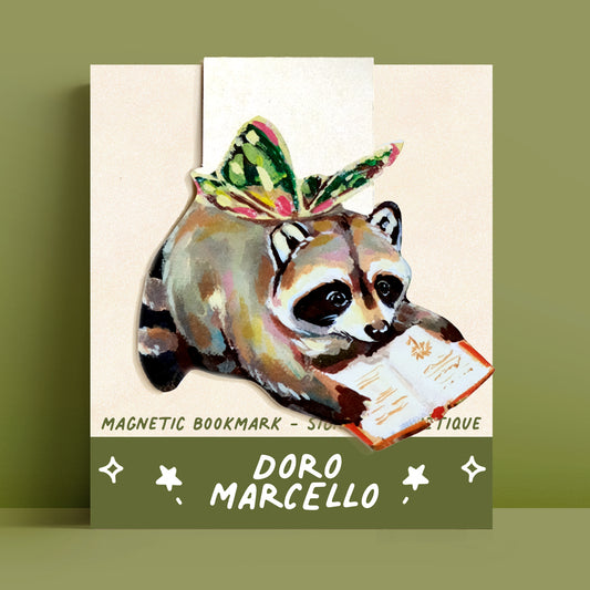 Reading Raccoon - Bookmark
