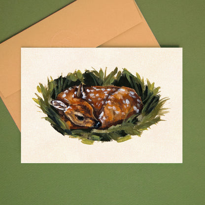 Faon - Carte de vœux