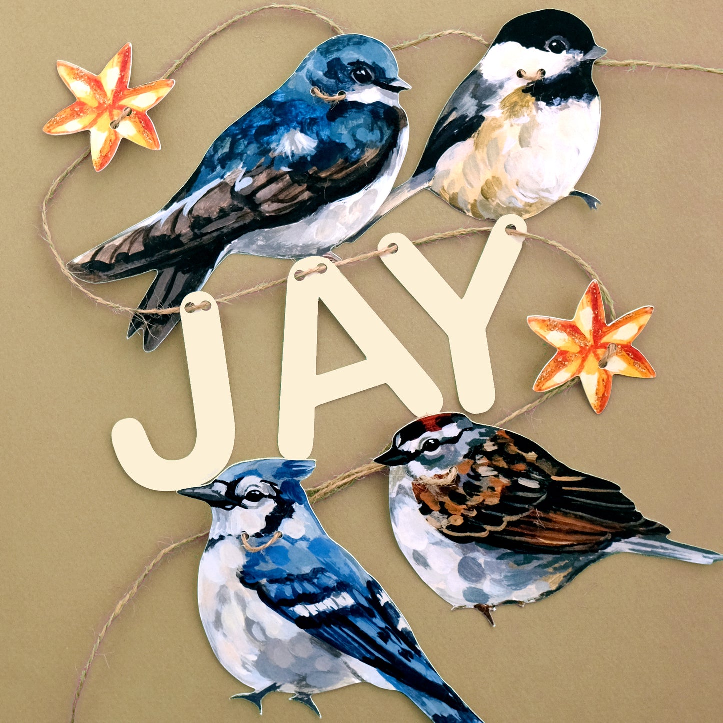 Oiseaux - Guirlande Personnalisée