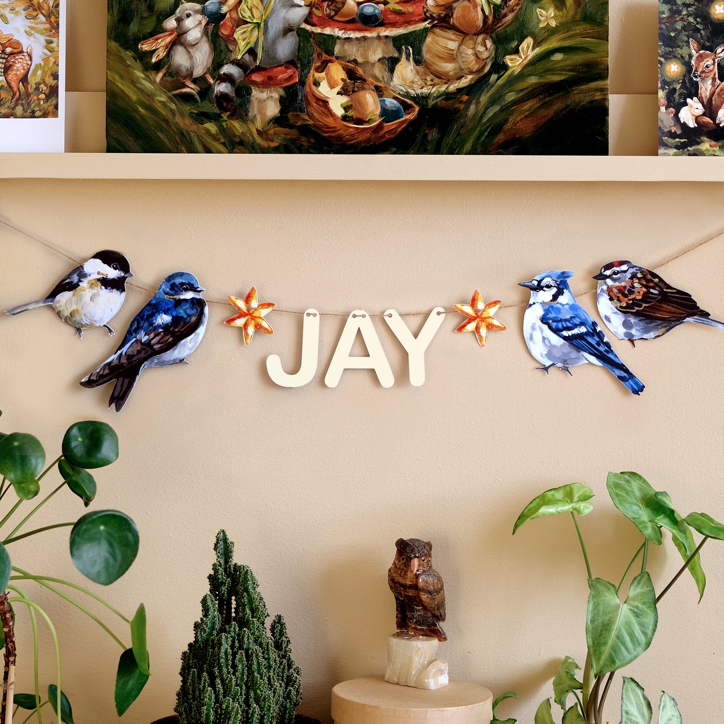 Birds - Custom Name Garland
