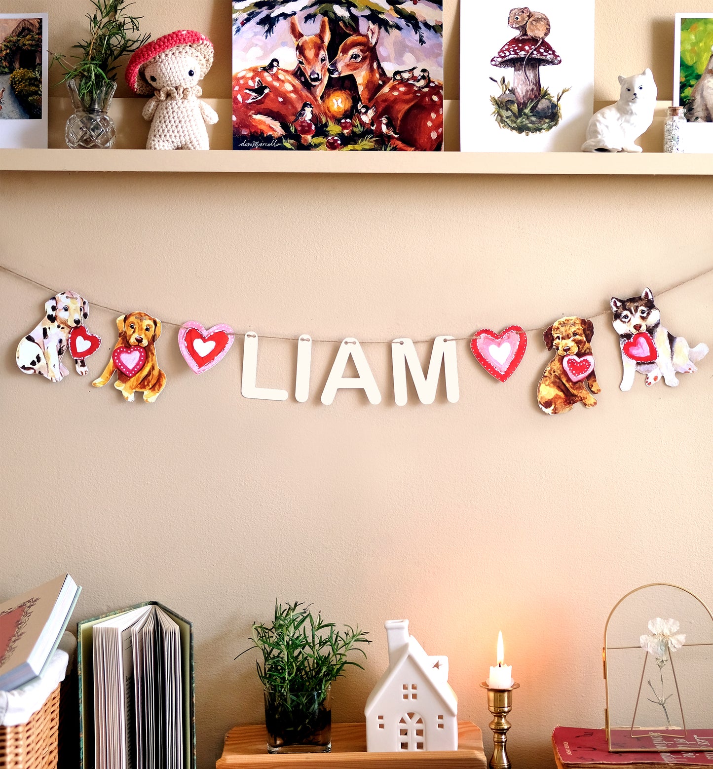 Dogs - Custom Name Garland