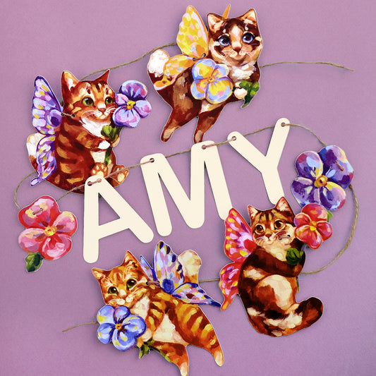 Chatons Féériques - Guirlande Personnalisée