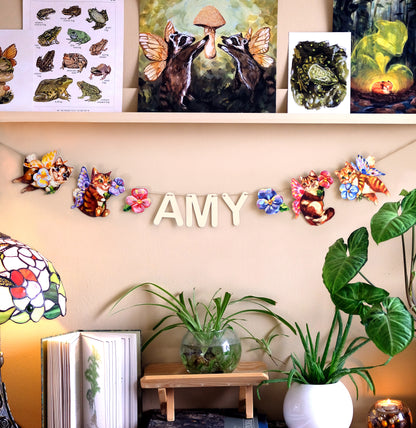 Fairy Kitties - Custom Name Garland