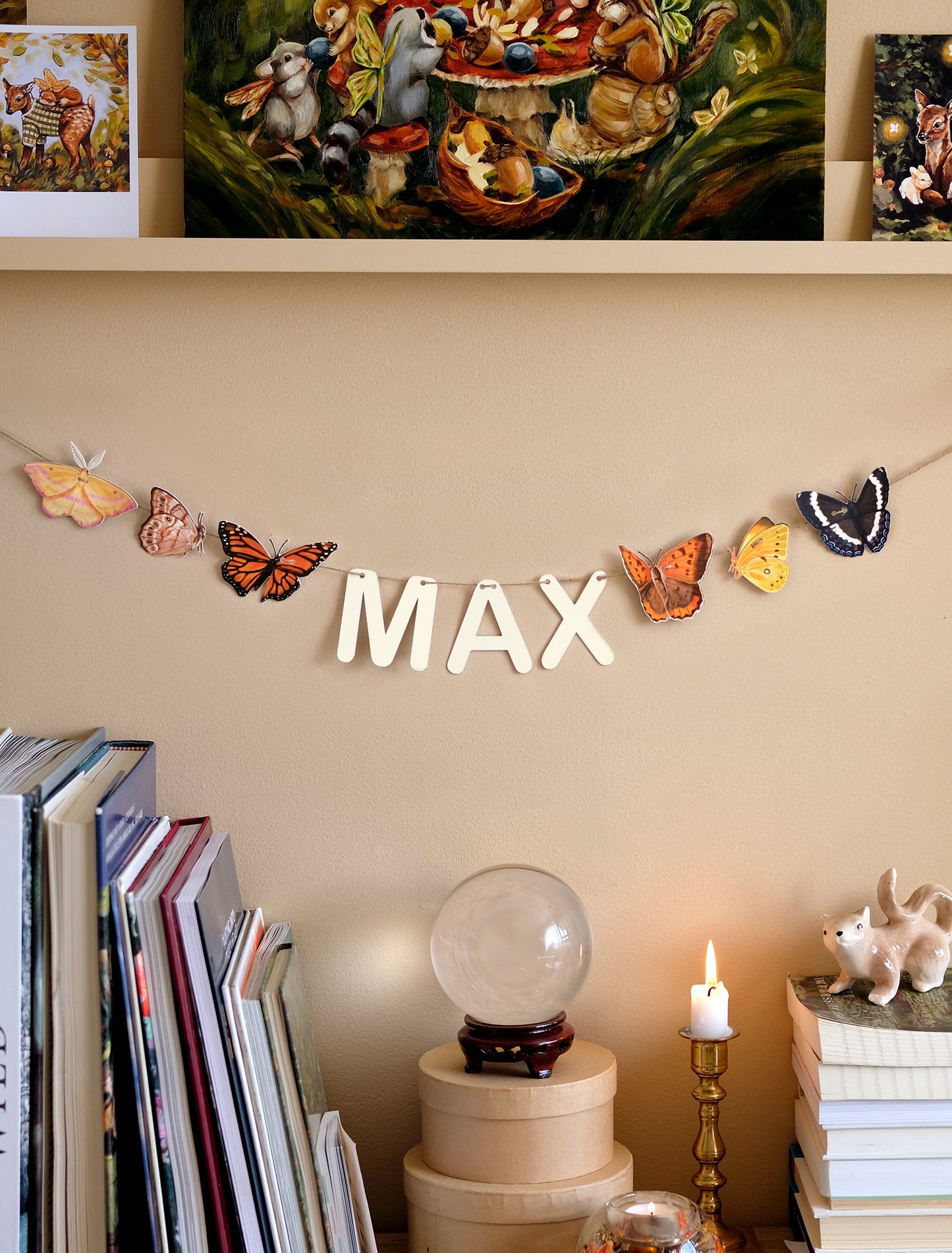 Butterflies - Custom Name Garland