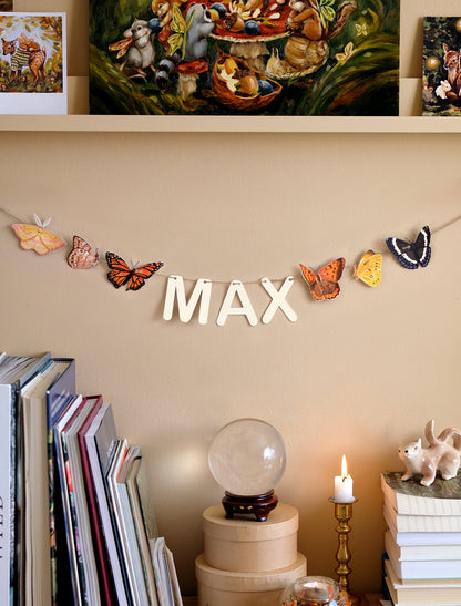 Butterflies - Custom Name Garland