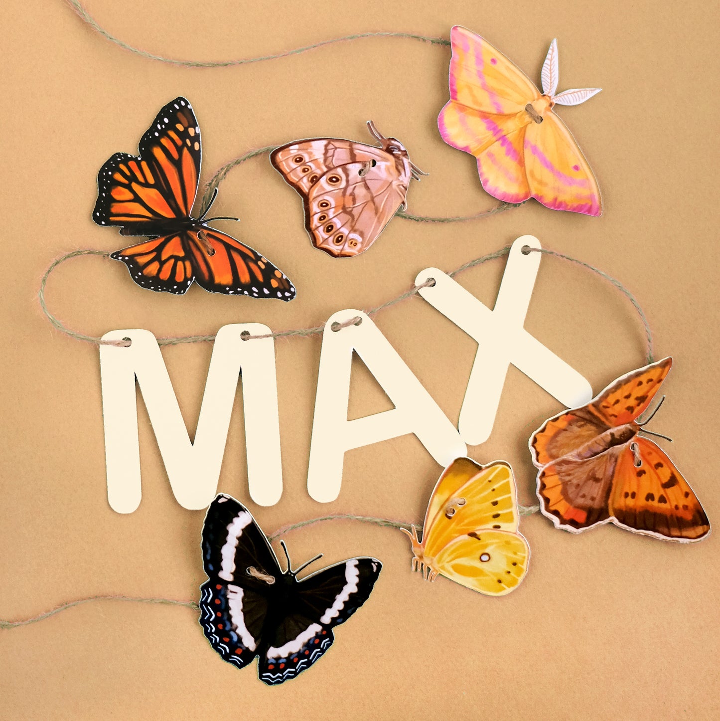 Papillons - Guirlande Personnalisée
