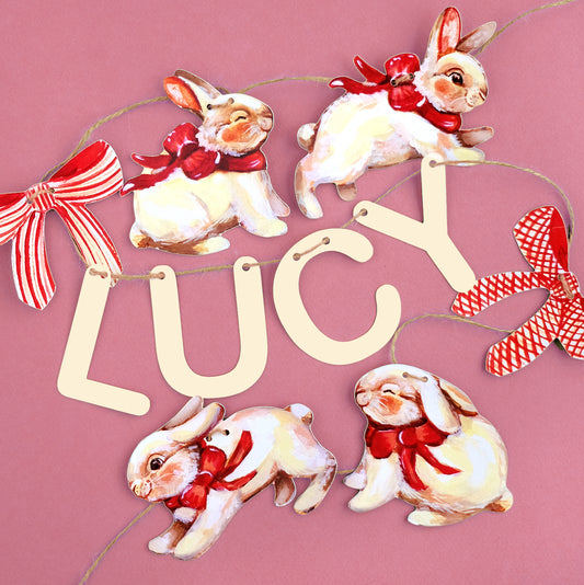 Lapins - Guirlande Personnalisée