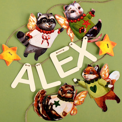 Fées des bois - Guirlande Personnalisée