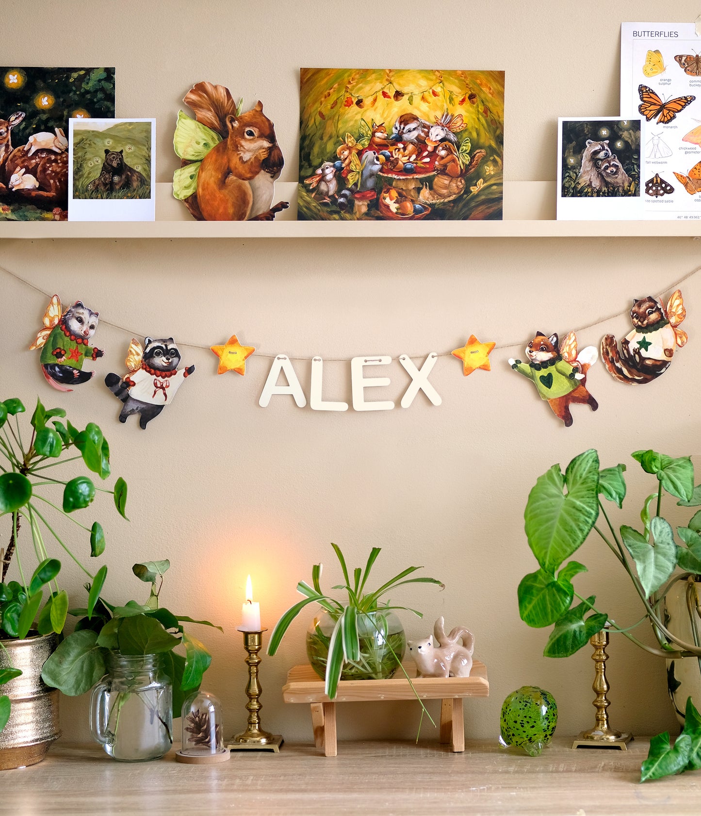 Fées des bois - Guirlande Personnalisée