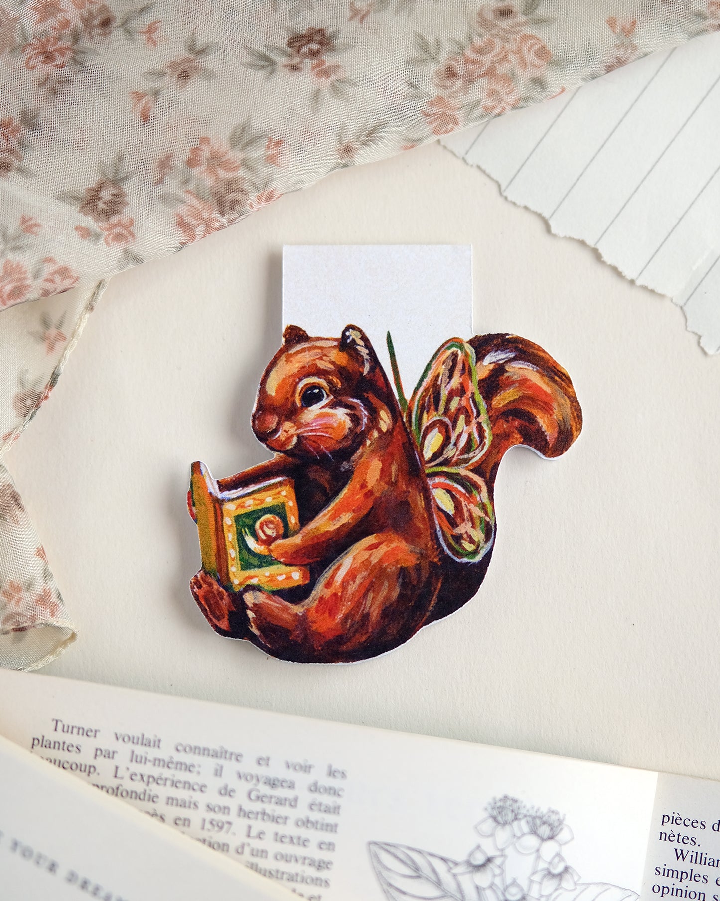 Écureuil lecteur - Marque-page