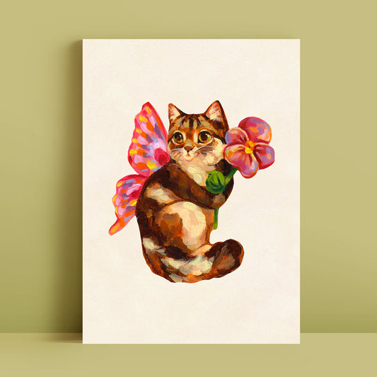 Fairy Kitty - Art Print