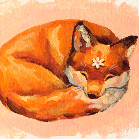 Renard endormi - Original