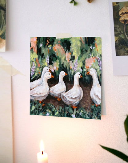 Oies - Impression d'art