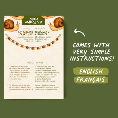 Mini Snails - DIY Garland Kit