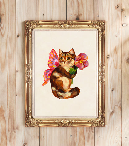 Fairy Kitty - Art Print