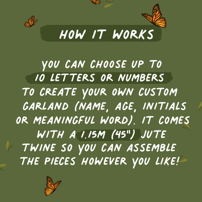 Animaux endormis - Guirlande Personnalisée