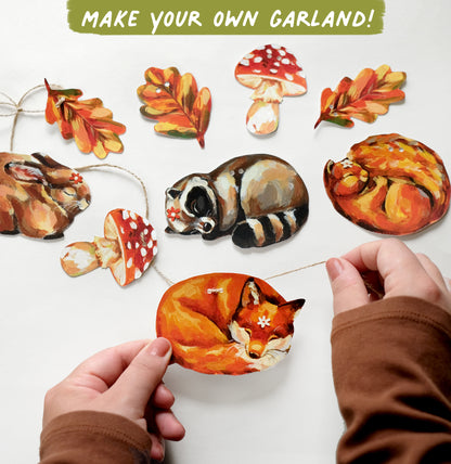 Sleeping Critters - DIY Garland Kit