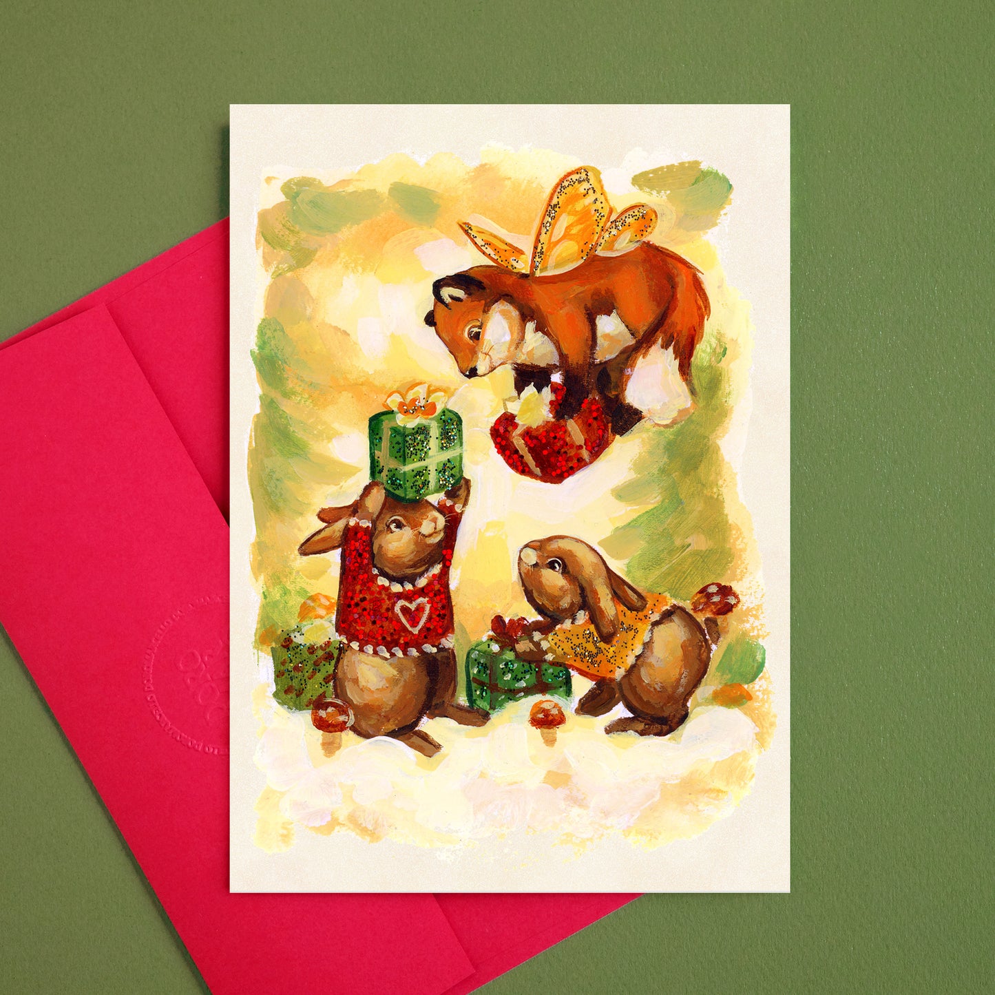 Cadeaux de fées - Carte de vœux