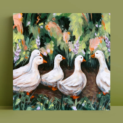 Oies - Impression d'art