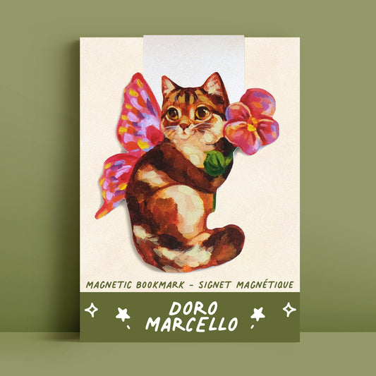 Chaton Féérique Rose - Marque-page