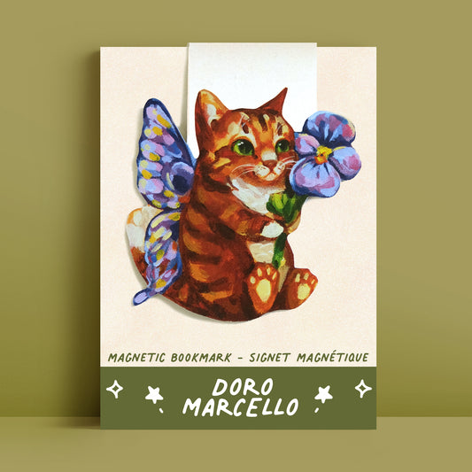 Chaton Fée Violet - Marque-page