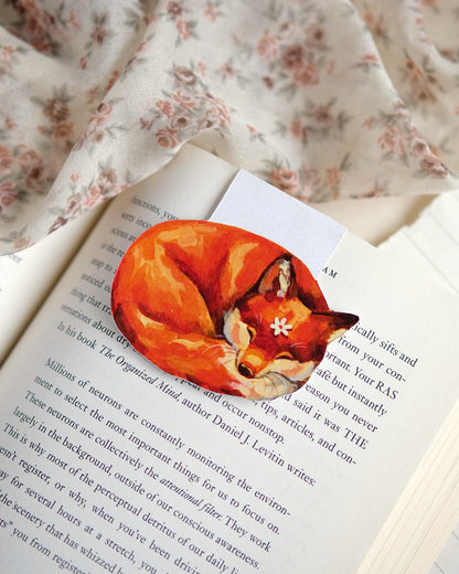 Renard endormi - Marque-page