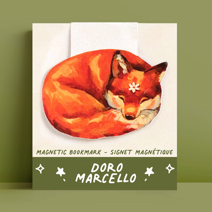 Renard endormi - Marque-page