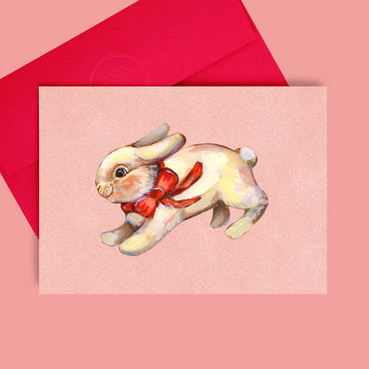Carte de vœux Running Bunny