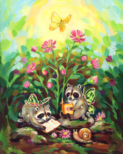 Fairy Raccoons - Original