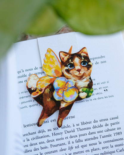 Chaton Féérique Jaune - Signet