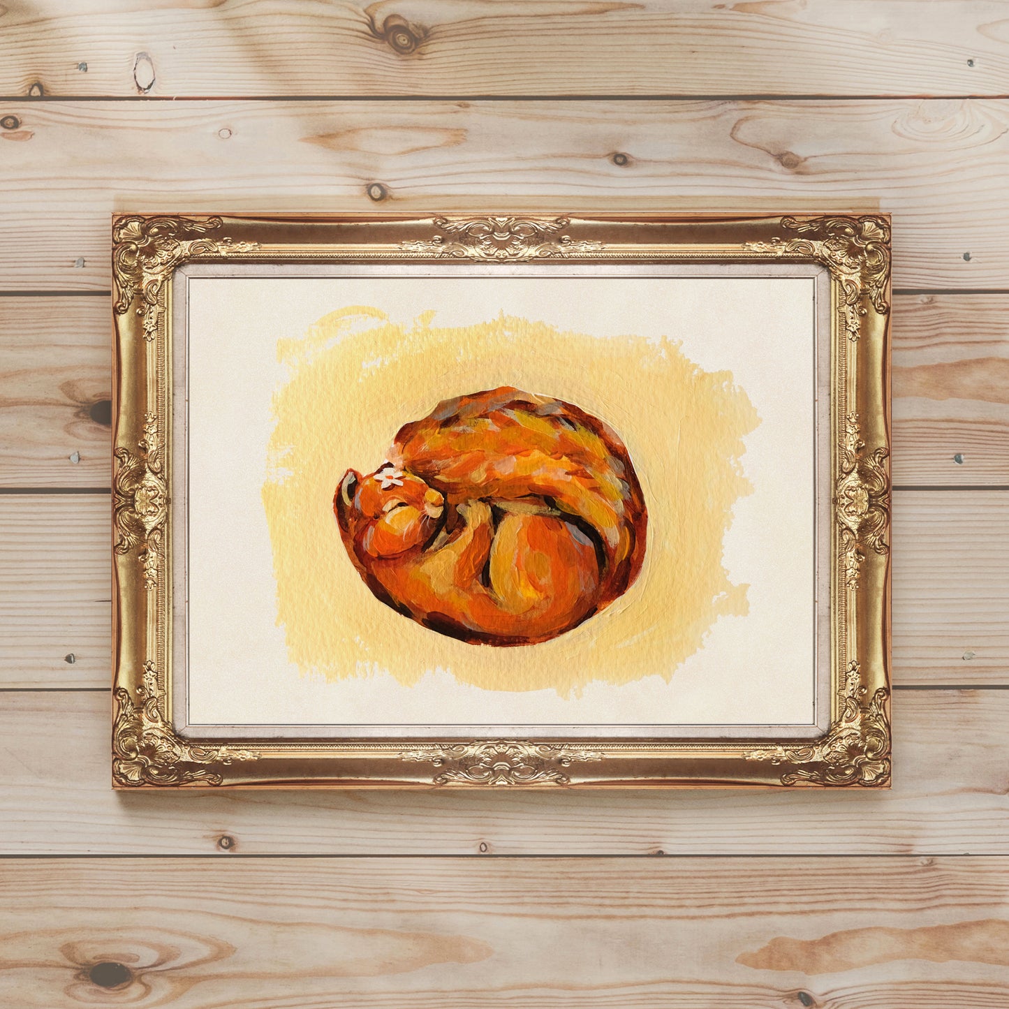 Sleeping Squirrel - Art Print