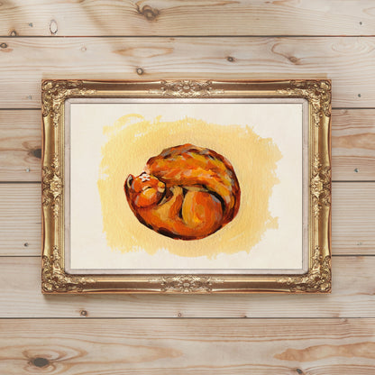 Sleeping Squirrel - Art Print