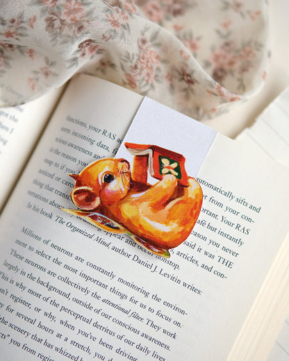 Souris de lecture - Signet