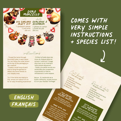Chats - Kit de guirlande DIY