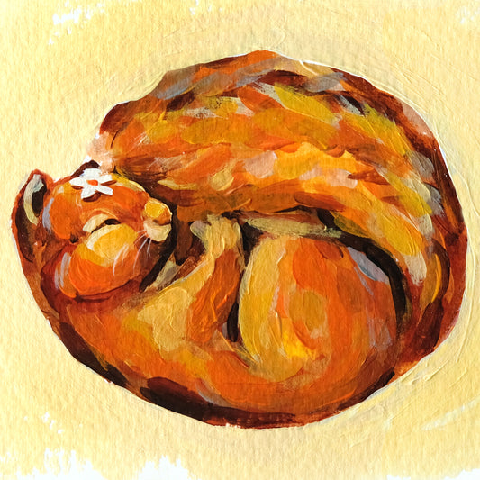Sleeping Squirrel - Original