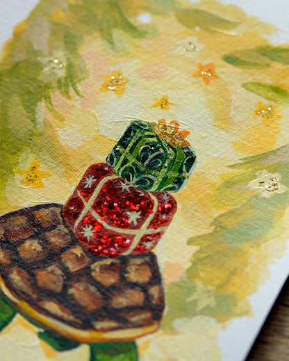 Christmas Turtle - Original