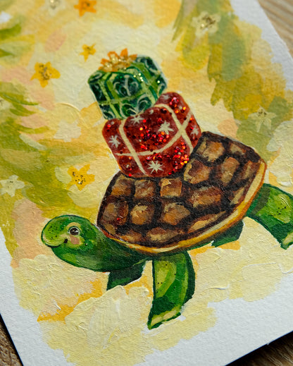 Christmas Turtle - Original