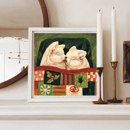 Patchwork d'hiver - Impression d'art
