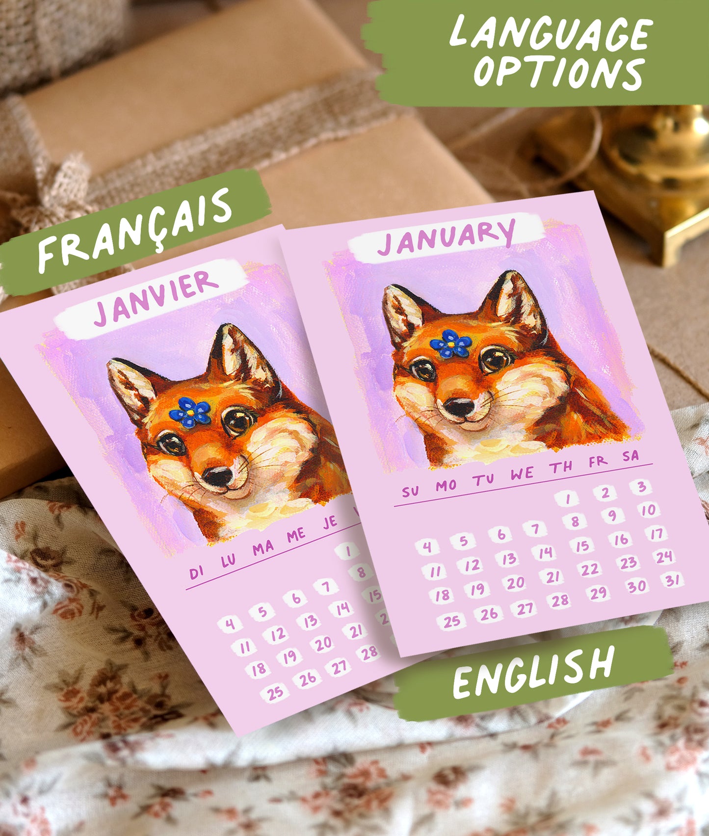 2026 - Flower Parade Desk Calendar