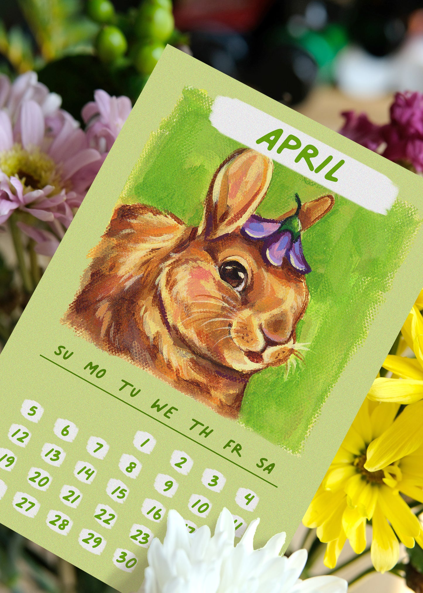 2026 - Flower Parade Desk Calendar